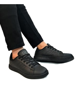 Jump 15306-15307 Siyah-Siyah Düz Taban Rahat Spor Ayakkabı