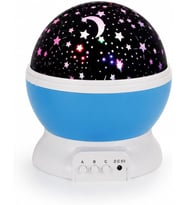 Yıldız Projeksiyon Lambası, Dönen Gece Lambası, Renkli LED Işıklı Galaksi Projektörü, Çocuk Odası ve Bebek Odası İçin Dekoratif Masa Lambası, USB ve Pil ile Çalışan Gece Işığı