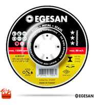 Egesan Metal Kesici Disk Spiral Flex Taşı 230 mm (230X3 Büyük Boy)