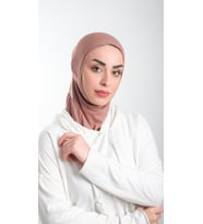 Vizon Pratik Hazır Geçmeli Tesettür Bone Sandy Kumaş Spor Hijab 2113_10
