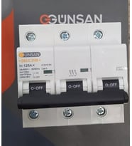 Günsan Valta 3x125a C Tipi 10ka K Otomat - 4 Adet (Beyaz)