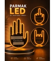 Parmak Led Amber Renkli Işık