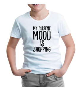 Mood Shop with Dolars Beyaz Çocuk Tshirt