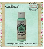 Cadence Style Matt Enamel Cam & Porselen Boyası 59 ml. E-355 Açık Nane Yeşili 