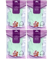 Derma Naturel Parmaklı Banyo Eldiveni MS-23 (4 Lü Set)