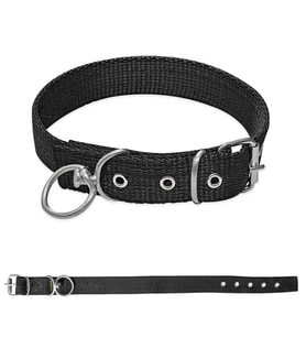 Savex Dokuma Köpek Boyun Tasması Siyah 2.5*50 cm