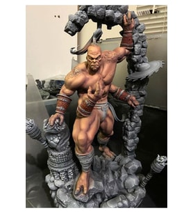 Mortal Kombat Goro Figür Mortal Kombat Goro Obje Büyük Boy 25CM