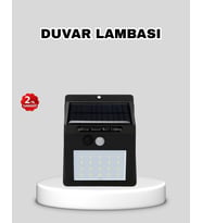 Güneş Enerjili 20 Led Hareket Sensörlü Lamba – Ip65 Su Geçirmez Dış Mekan Aydınlatma - Lisinya