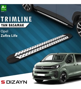 S-Dizayn Opel Zafira Life Kısa Şase TrimLine Gri Yan Basamak 213 Cm 2020 Üzeri