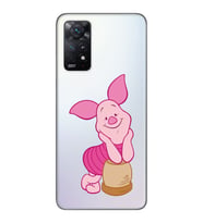 Redmi Note 11S - Note 11 Uyumlu Piglet Tasarımlı Şeffaf Telefon Kılıfı