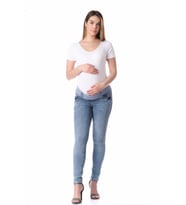 Hamile Skinny Jeans Açık Mavi