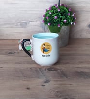 Öğretmenler Günü Hediyesi Kupa Bardak Sihirli Oval Fotoğraflı