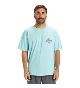 Quiksilver GH QS CRYSTAL JET SS Turkuaz Erkek T-Shirt EQYZT08023-AQSK