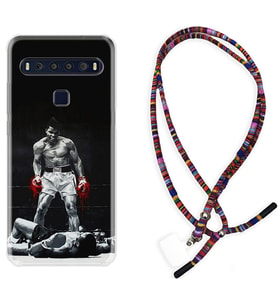 TCL 10L 10 Plus 10SE 20E 20SE 30 L7 Kılıf Boyun Asklı Rasta Silikon Moon Baloon 1369