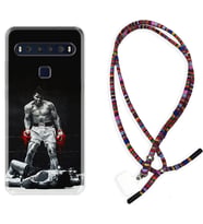 TCL 10L 10 Plus 10SE 20E 20SE 30 L7 Kılıf Boyun Asklı Rasta Silikon Moon Baloon 1369