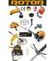 Benzinli tırpan ROTOR BC520A Benzinli Ot Çalı Çim Biçme Makinası Yan Tırpan (Sarı)