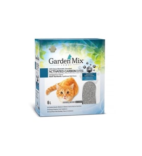 Gardenmix Aktif Karbonlu Kokusuz İnce Taneli Kedi Kumu 6 lt (Çok Renkli)