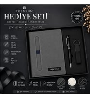 Kişiye Özel Defter - Kalem ve Anahtarlık Seti
