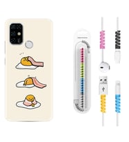 Casper E30 F20 X20 Kılıf Kablo Koruma Spiral Silikon Sweety Egg 1322