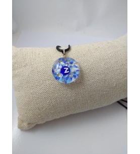 CAM HARF KOLYE – HANDMADE EL YAPIMI MURANO– (Z) HARFİ MODELİ