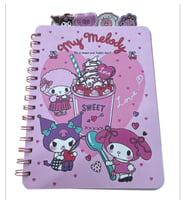 Sanrio My Melody Kuromi Ve Arkadaşları Ayraçlı Spiralli Not Defteri