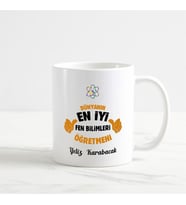 Fen Bilimleri Öğretmeni Kupa Bardak (3. Tasarım) (Beyaz)