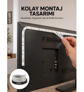 Uzaktan Kumandalı LED TV Arka Işık Şeridi Yeni Nesil