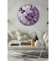 bilge Tasarım retro Duvar Saati 35 x 35 CM (Çok Renkli)