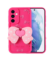 Samsung Galaxy A55 Uyumlu Kılıf Kamera Korumalı Figür Tasarımlı Zore Kapya Kapak (K.Pembe)