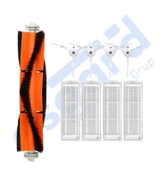 Xiaomi Mop 2 Pro (MJST1SHW) -Mop 2 Lite Uyumlu 1 Ana Fırça 4 Yan Fırça 4 Filtre PKT-iasgf0000358