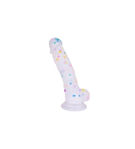 Silikon Realistik Gökkuşağı Dildo 18cm