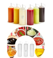 Qchef 3 Adet Yağdanlık Sos Ve Sirkelik 700 Ml Kapaklı Sos Çeşni Şişesi