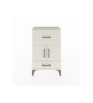 Arges Komodin Tek Raflı 2 Çekmeceli 2 Kapaklı 60x30x96 Aytaşı-Aytaşı