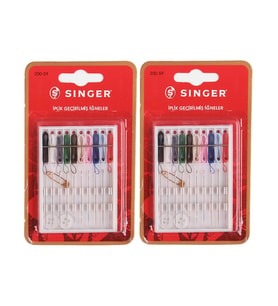 Singer İplik Geçirilmiş İğneler 13 Parça 2li Paket 200-59
