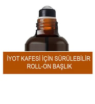 İyot kafesi için Roll-on başlık ve kapak 2'li set