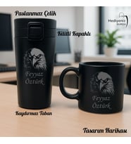 Hemen Kargo Lüks Hediye Seti, Çelik Termos Bardak, Seramik Kupa, Hakiki Deri Cüzdan, Anahtarlık Kişiye Özel Hediye Seti, Sevgiliye, Eşe, Babaya, Arkadaşa, İsme Özel Hediye Aksesuar Seti