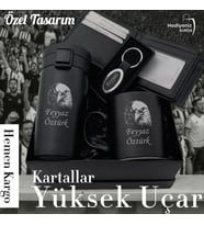 Hemen Kargo Lüks Hediye Seti, Çelik Termos Bardak, Seramik Kupa, Hakiki Deri Cüzdan, Anahtarlık Kişiye Özel Hediye Seti, Sevgiliye, Eşe, Babaya, Arkadaşa, İsme Özel Hediye Aksesuar Seti