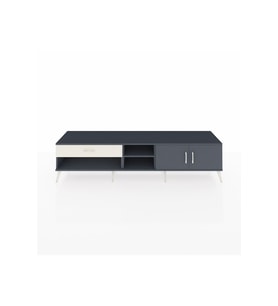 Hyperion TV Ünitesi 2 Raflı Tek Çekmeceli 2 Kapaklı 220x44x51 Antrasit-Antrasit/Aytaşı