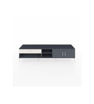 Hyperion TV Ünitesi 2 Raflı Tek Çekmeceli 2 Kapaklı 220x44x51 Antrasit-Antrasit/Aytaşı