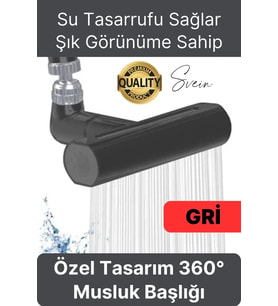 Özel Tasarım Dekoratif Mutfak Su Tasarruflu Sert Plastik 360 Derece Dönen Musluk Çok Fonksiyonlu