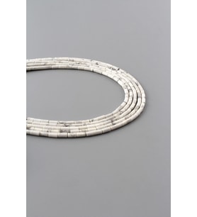 Havlit Doğal Taş Parlak Silindir Kesim 2x5mm Dizi [AA]
