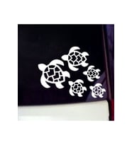 Kaplumbağa Tasarım Oto Sticker Set Siyah 20*5 Cm