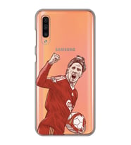 Samsung Galaxy A30S/A50/A50S Uyumlu Fernando Torres Desenli Şeffaf Telefon Kılıfı