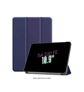 Galaxy Tab S10 FE Uyumlu 10.9" Katlanabilen Standlı Smart Cover Akıllı Tablet Kılıfı