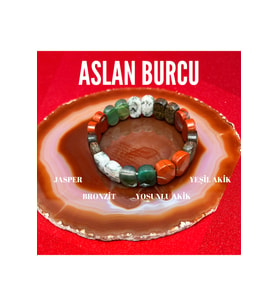 Aslan Burcu Doğal Taş Roleks Bileklik