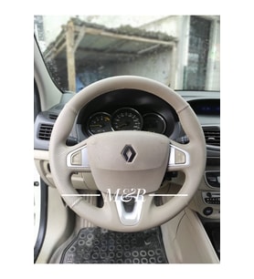 Renault Megane 3 Bej Dıreksıyon Orijinal Kaplama Deri Direksiyon Kılıfı