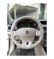 Renault Megane 3 Bej Dıreksıyon Orijinal Kaplama Deri Direksiyon Kılıfı