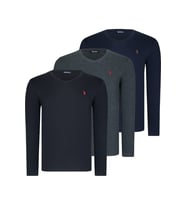 ÜÇLÜ SET T8587 DEWBERRY V YAKA ERKEK SWEATSHIRT-SİYAH-ANTRASİT-LACİVERT