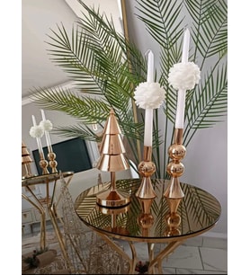Mumelia Candles Şamdan Bahçesi - Doğal Soya Dekoratif Mum - 2'li
