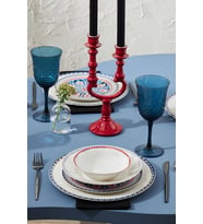 Elegance Bone Ancient 24 Parça 6 Kişilik Yemek Takımı (Beyaz)